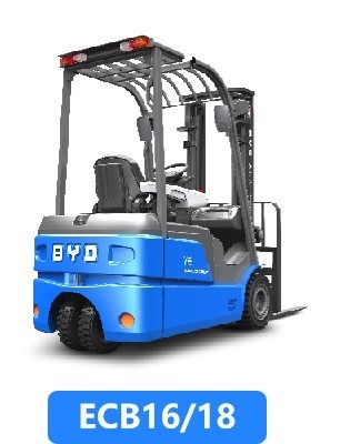 Fabricado en China, el balance de cuatro pivot de BYD pesa 1,6-1,8 toneladas de montacargas eléctricos puros para Single Drive