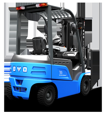 Fabricada en China, la carretilla elevadora eléctrica de cuatro pivotes de BYD pesa 4.0-4.5-5.0 toneladas para Dual Drive