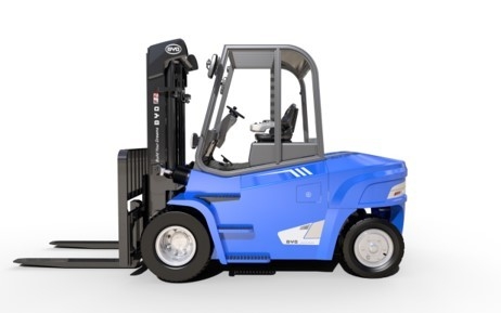 Fabricada en China, la carretilla elevadora eléctrica de cuatro pivotes de BYD pesa 4.0-4.5-5.0 toneladas para Dual Drive