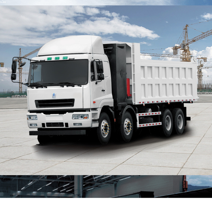 Batería Geely CATL con intercambio de batería de 282 grados, camión de descarga eléctrico puro 8X4 de uso pesado para el transporte de residuos urbanos
