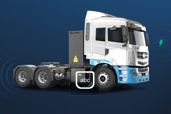 China Remote, versión compuesta H7, CATL282Kwh cambio de batería, tractor eléctrico puro 6x4 para transporte de corta distancia