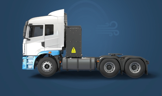 China Remote, versión compuesta H7, CATL282Kwh cambio de batería, tractor eléctrico puro 6x4 para transporte de corta distancia
