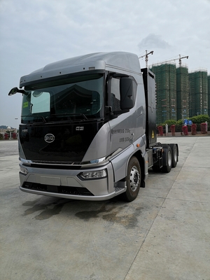 Venta caliente 282 kilovatios hora de electricidad, BYD 6x4 tractor eléctrico puro dedicado al muelle