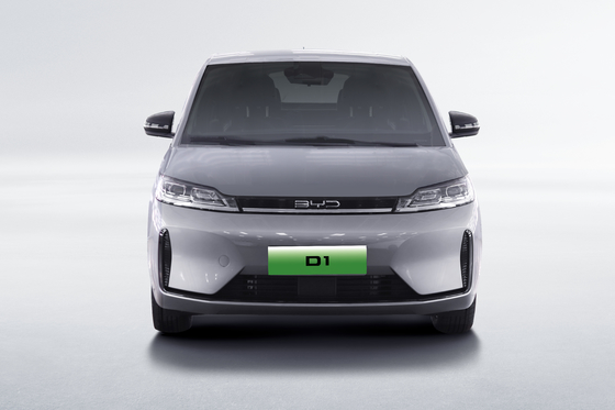 China hizo 418KM puerta corredera lateral BYD D1 limpio sedán eléctrico coche compartido
